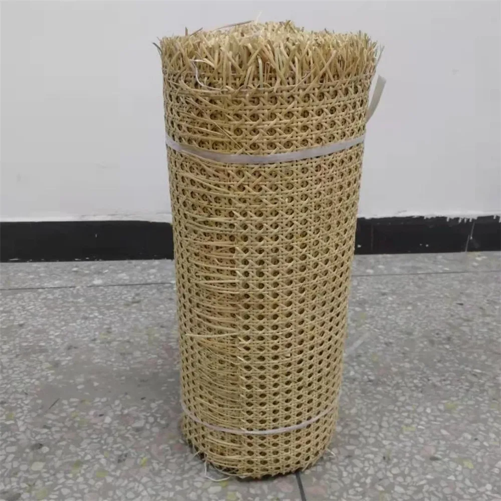 

15 Meters 90CM Wide Natural Indonesian Real Rattan Cane Webbing Roll Furniture Chair Table Ceiling Background Door Decortion