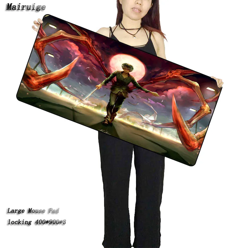  Tokyo Ghoul Large Gaming Mouse Pad Locking Edge Mousepad Speed/Control Mouse Mat For CS GO League o