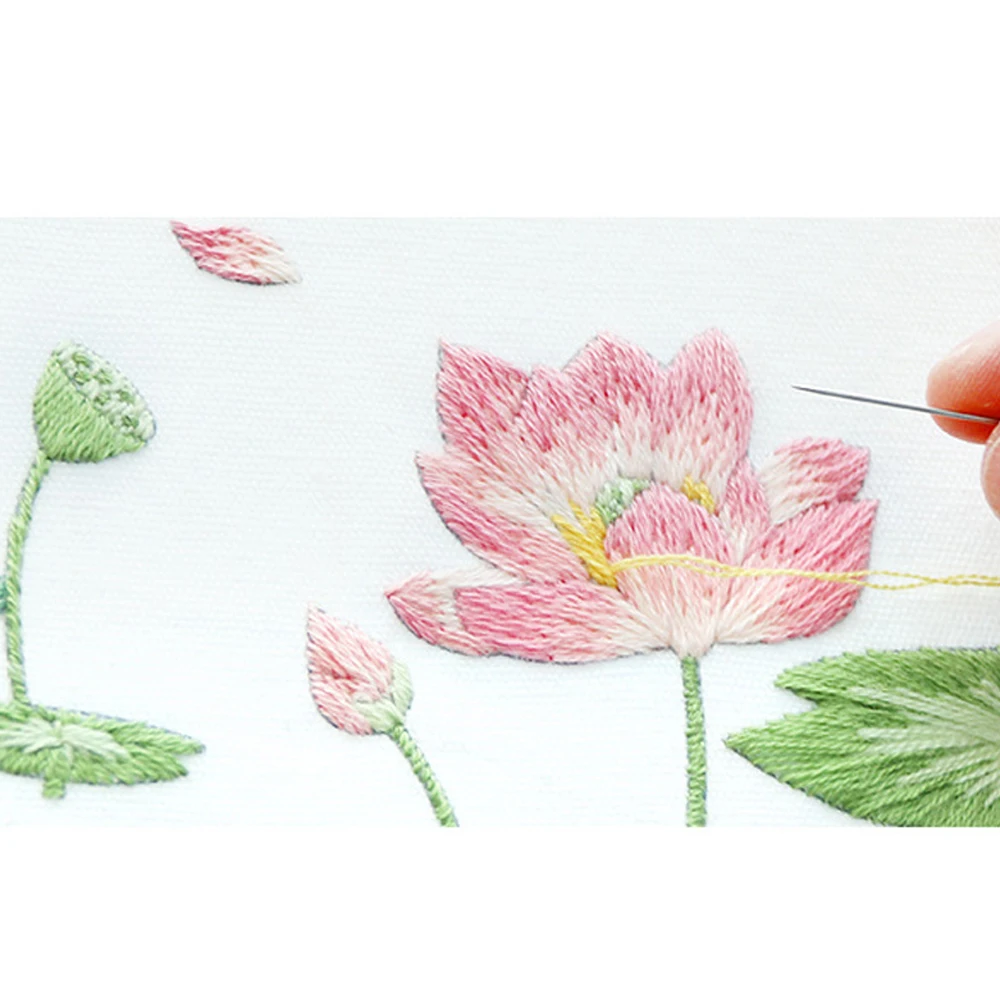 Embroidery Set Embroidery Kits Embroidery Hoop DIY Embroidery kit Flower Painting Embroidery Stitching Kits Interesting Handicrafts Material Kits Beginner Hoop