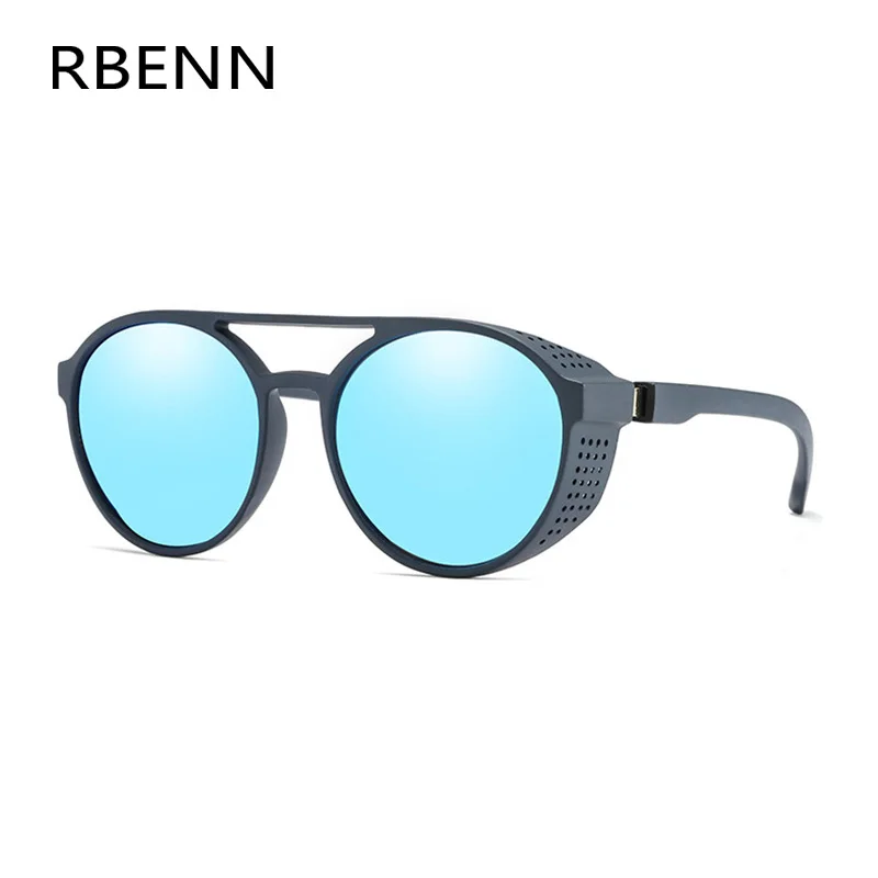 RBENN солнцезащитные очки в стиле стимпанк для мужчин и женщин ретро с круглыми