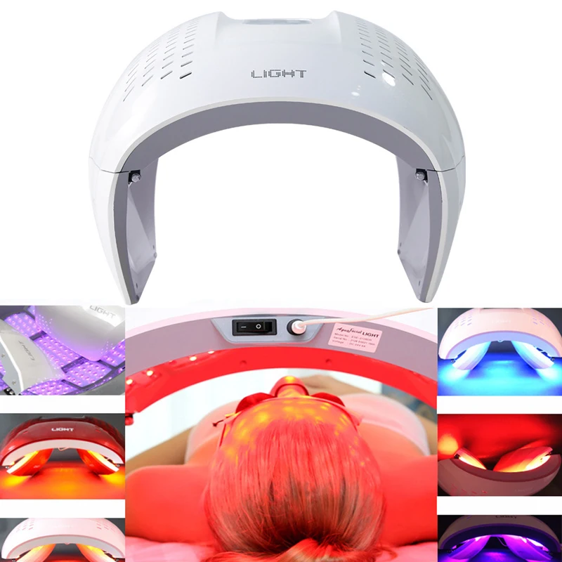  LED by Photon Machine 7 Color led light therapy mask skin care photonizer Spa acne anti-wrinkle red - 4000320377531