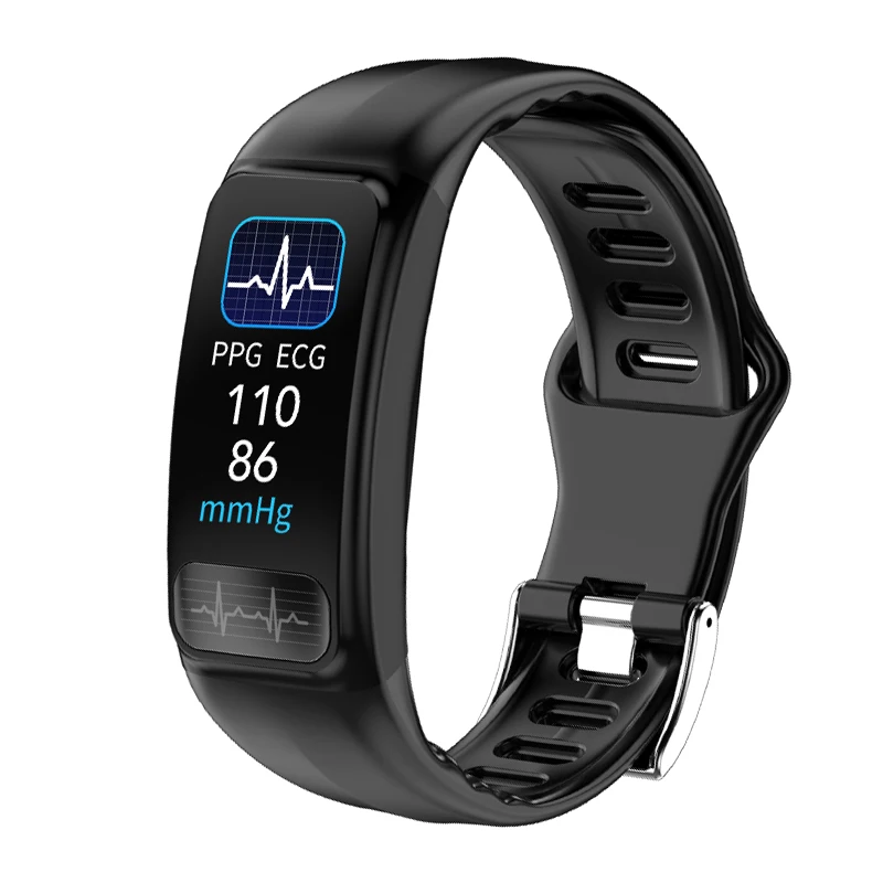 

P11 Plus Smart Band ECG PPG SPO2 Blood Pressure Oxygen Heart Rate Weather Forecast Fitness Bracelet Watch Waterproof Smartband