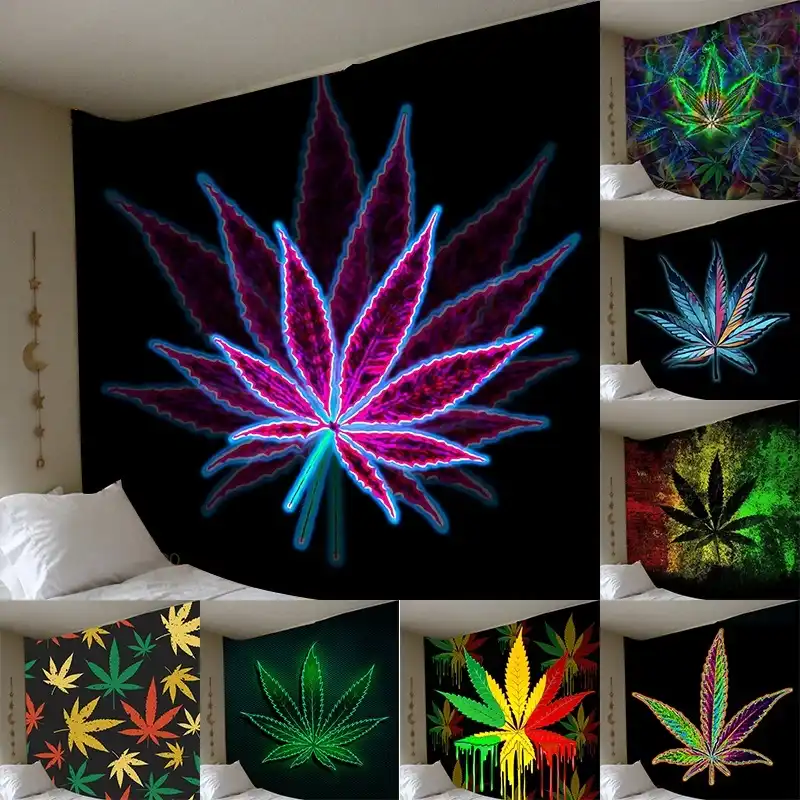 New 3d Print Maple Leaf Wall Hanging Tapestry Bedroom Decor Home Decor Wall Tapestry Art Tapiz Bohemian Curtains Tapestry Wall Decorative Tapestries Aliexpress