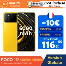 Global Version  Xiaomi POCO M3 Smartphone 4GB 64GB/128GB Snapdragon 662 6.53" Display 48MP Triple Camera AI Face Unlock 6000mAh