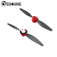 2 pièces Eachine Mini Mustang P-51D RC avion pièce de rechange 130X70mm hélice ensemble avec 2 pièces hélice protecteur Mount