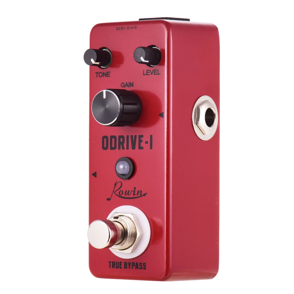 Rowin LEF-302A ODRIVE-I Классический блюз стиль овердрайв для гитары эффект педаль из алюминиевого сплава оболочка истинный обход аксессуары для гитары