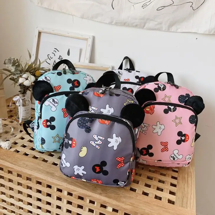 cheap New Fashion Children School Bags Cartoon Mickey Backpack Baby Toddler Kids Book Bag Kindergarten Boy Girl Backpack