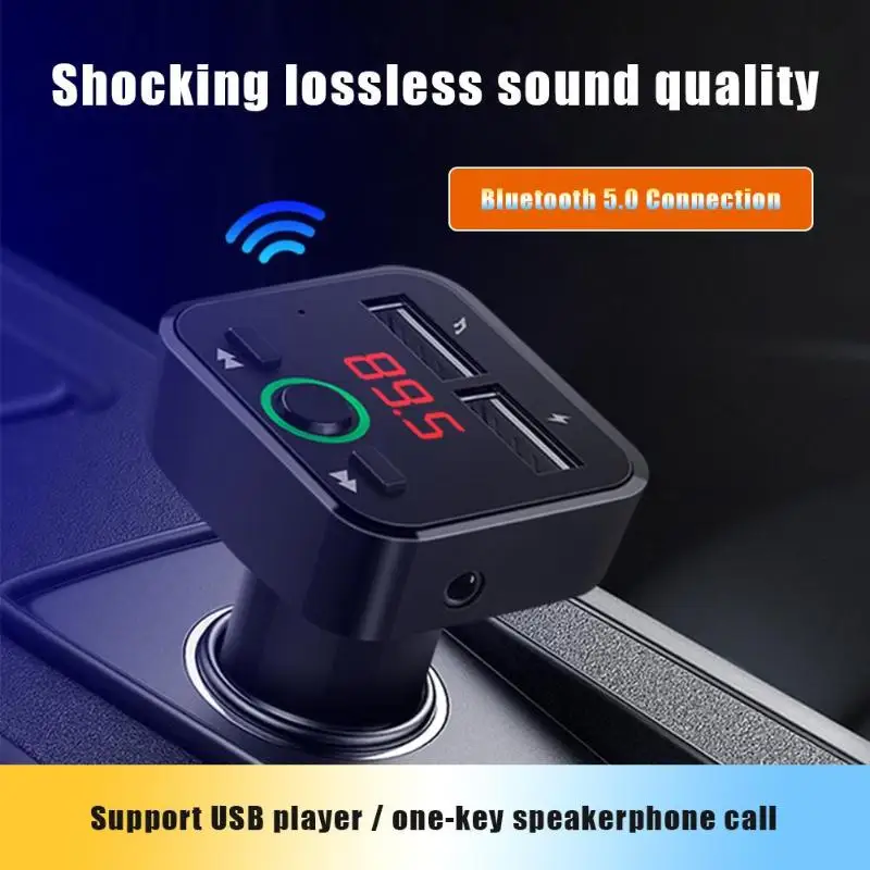 A15 Bluetooth автомобильный комплект fm-передатчик беспроводной модулятор Громкая связь автомобильный аккумулятор напряжение дисплей MP3 плеер USB Автомобильное зарядное устройство