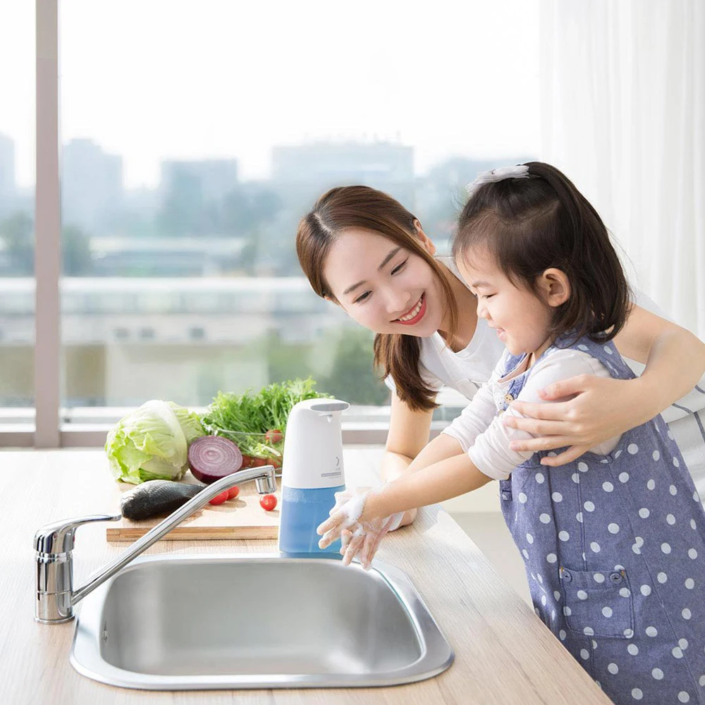 Xiaomi Mijia XiaoJi Автоматическая Индукционная вспенивающаяся ручная мойка автоматический дозатор мыла 0,25 s инфракрасная индукция для детей и семьи