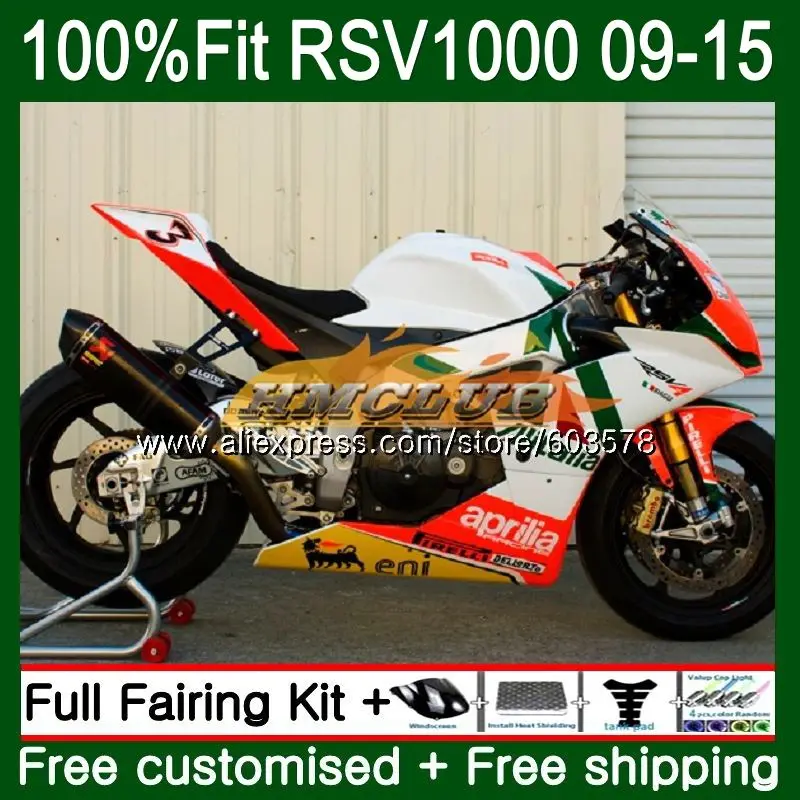 Инъекции для Aprilia RSV4 RSV1000R 2010 2011 2012 2013 43CL. 0 РСВ 1000 R RSV1000 09, 10, 11, 12, 13, 14, 15 лет, обтекатель - Цвет: No. 1