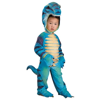 

Kids Little Blue T-Rex Costume Cosplay Dinosaur Jumpsuit