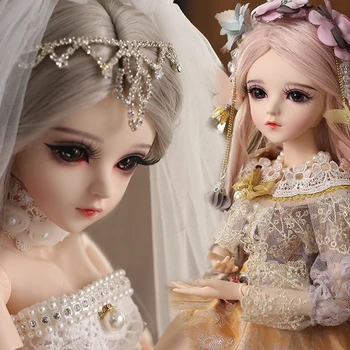 UCanaan 1/3 BJD Doll 18 Ball Jonited Dolls With Upgraded Makeup Full Outfits Princess Dress Girls Toys Gifts For Children 1