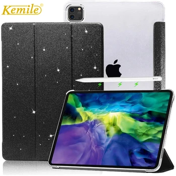 

Case for iPad Pro 12.9 Pro 11 2018 2020 Cover Folding Design Ultra-thin Smart Case For ipad Pro 12.9 Pro 11 2020 funda Cover