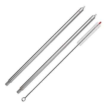 

Stainless Steel Spring Loaded 14 inch Length Bottle Filler Wand Kit for Home Brew - Beer, Wine, Kombucha with Filler Brush Using