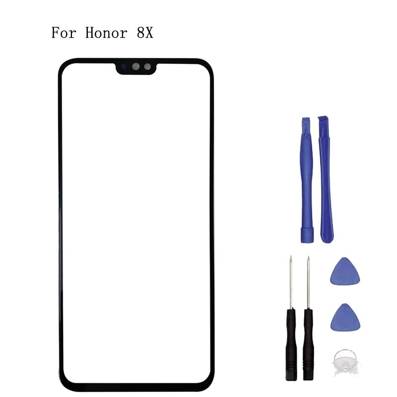 Для huawei Honor 8X JSN-L21/22/23/42/AL00 сенсорный экран передняя стеклянная панель дигитайзер Переднее внешнее стекло Сенсорные Запчасти для ремонта сенсорного экрана