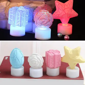 

1Pc Mini Star Egg Crack Flashing Light up LED Night Lamp Kids Toy Party Supplies Creative Novelty Luminous Toys Romantic