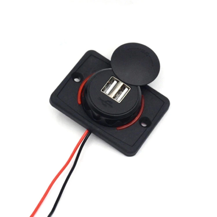 Легко установить двойной USB зарядное устройство розетка питания Водонепроницаемый морской 4.8A светодиодный светильник для 12 В/24 В Автомобиль RV лодка мотоцикл мобильный
