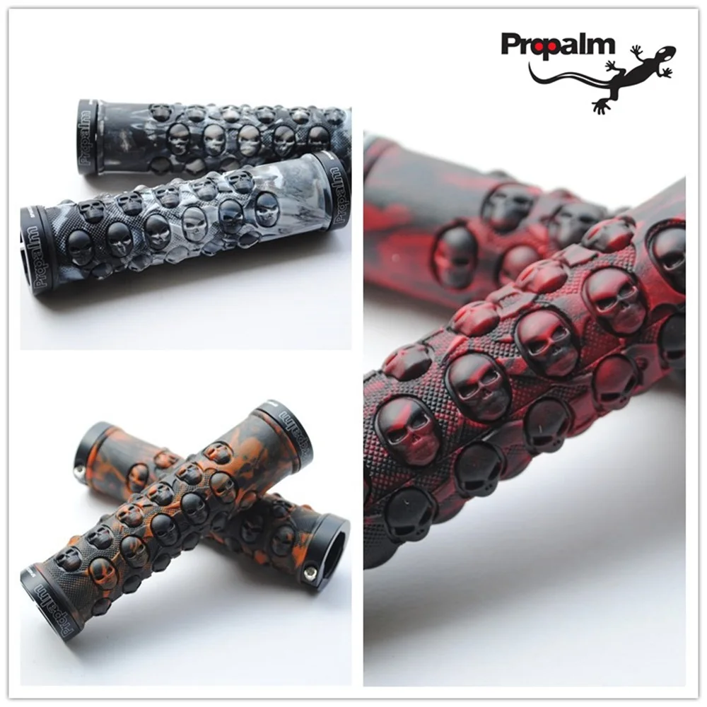 Propalm Bicycle Lockable Grips for MTB Road Bike Alloy Rubber Handlebar Grips Anti-skid TPR Cycling Lock-on 702EP