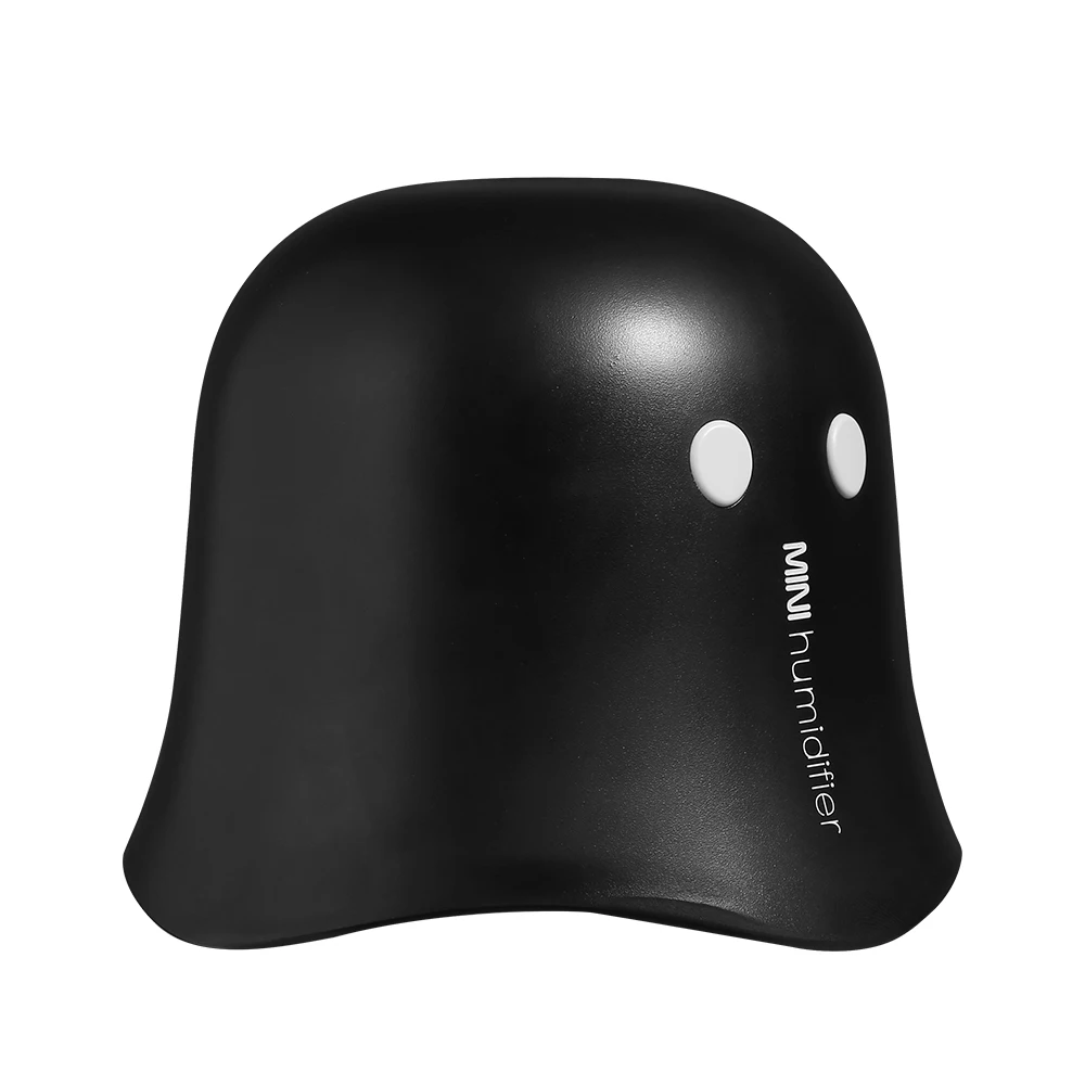 Black USB Mini U увлажнитель креативный ночник бесшумный распылитель для спальни распыление воздуха увлажнение теплый свет без моделирования лица - Цвет: Black