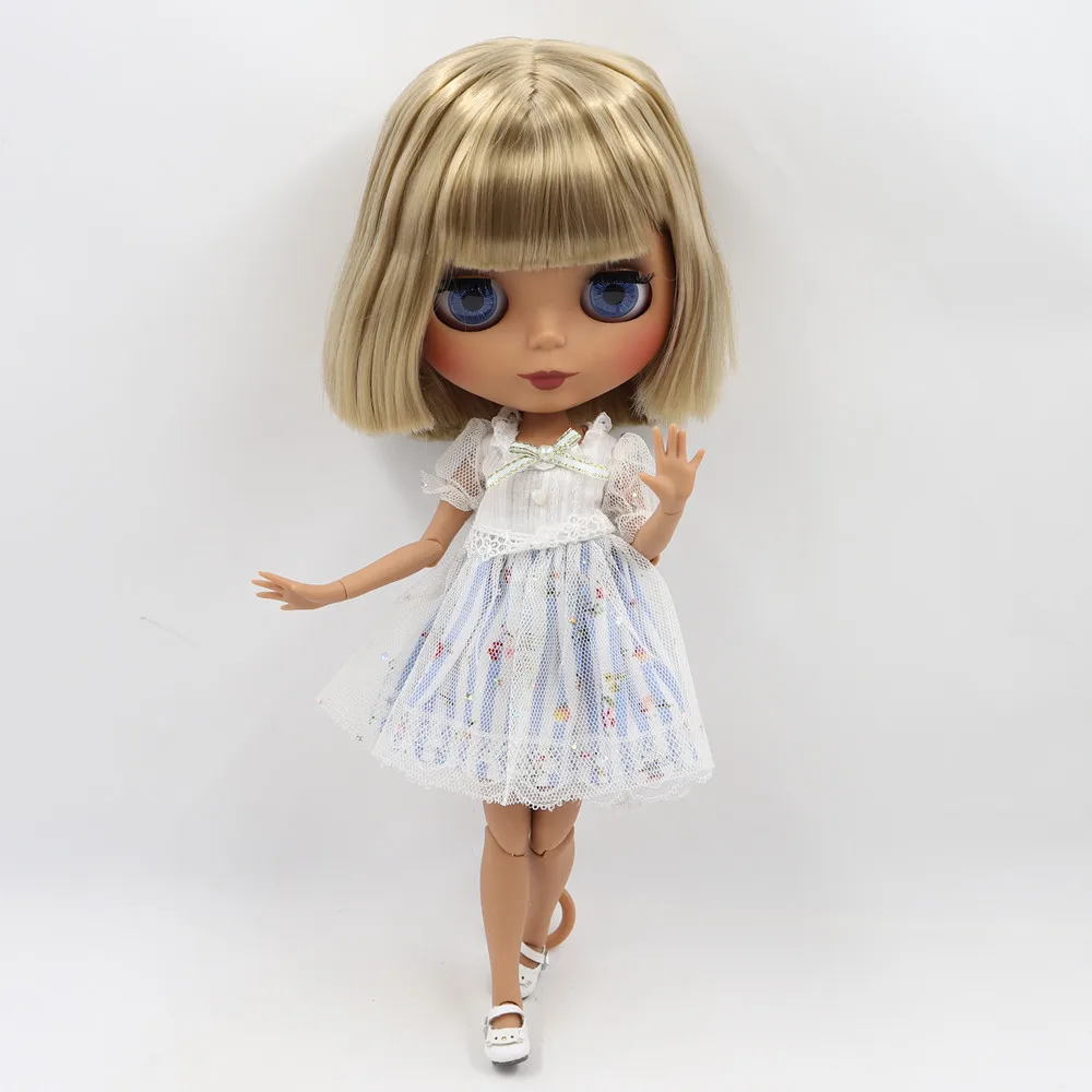 ICY 1/6 Blyth Кукла № 9031 золотые волосы с белой/темной кожей Обнаженная кукла, индивидуальные матовое лицо соединение тела