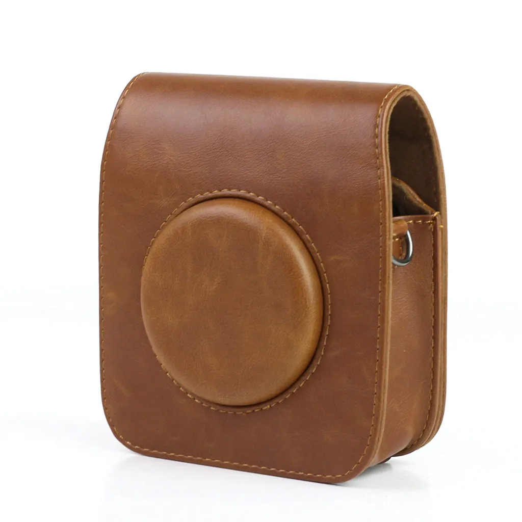 HIPERDEAL винтажная искусственная кожа для Fuji квадратная коробка сумка для Fujifilm Instax квадратная SQ10 камера высокого качества сумка для камеры Aug8 - Цвет: BW