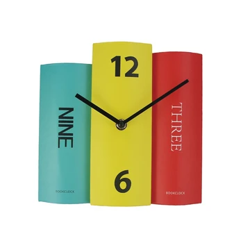 

New-Timelike Creative Book Clock Design Diy Cute Decorative Vintage Wall Clock Home Decor Klok Wall Clock For Kitchen