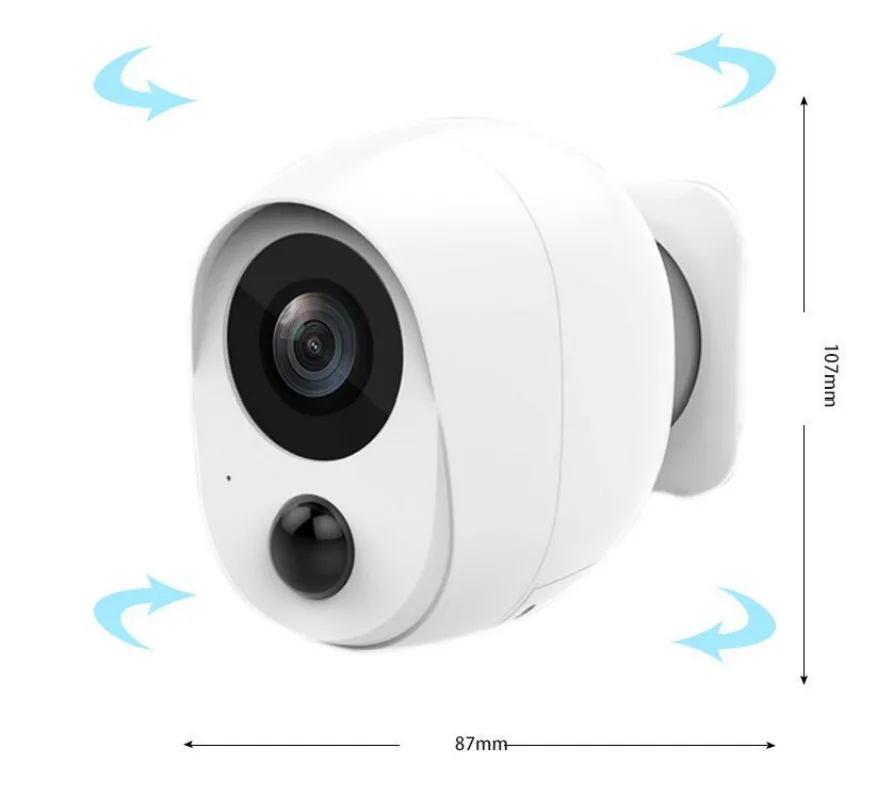 1080P HD Home security cctv мини-камеры с Батарея мощность 2MP Беспроводной ИК ночного видения камеры видеонаблюдения Перезаряжаемые Камера