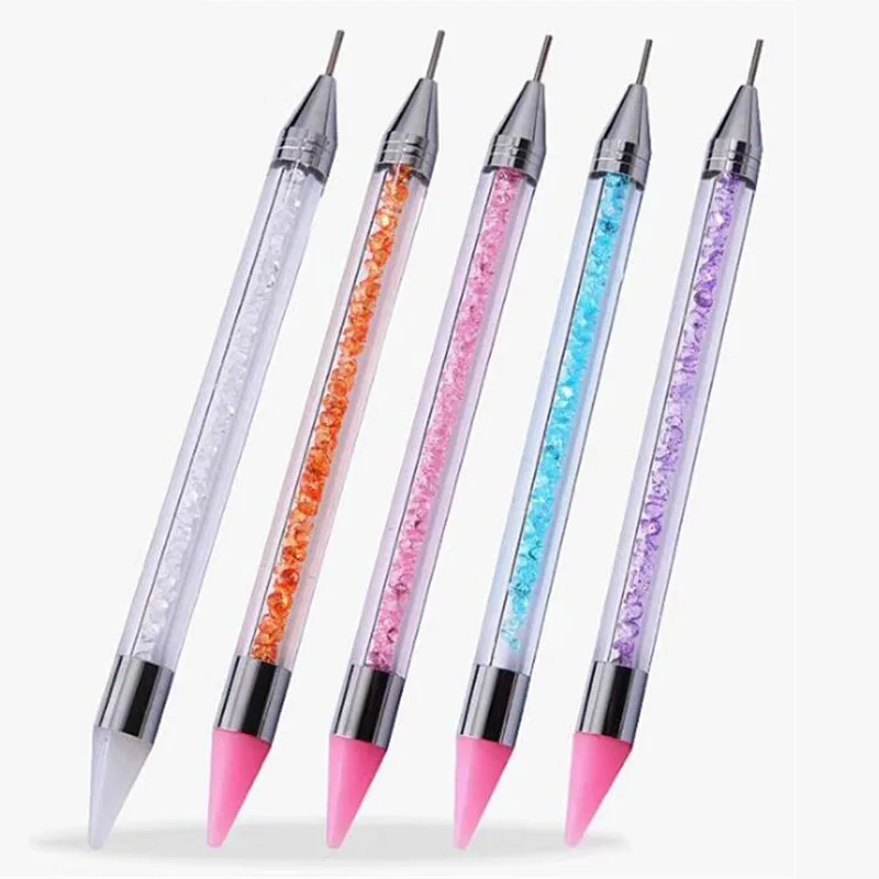 1pc Crystal Nail Beauty Drilling Tools Silicone Soft Head Pointing Pen Jewelry Making Phone Case Rhinestone DIY Office Home Tool