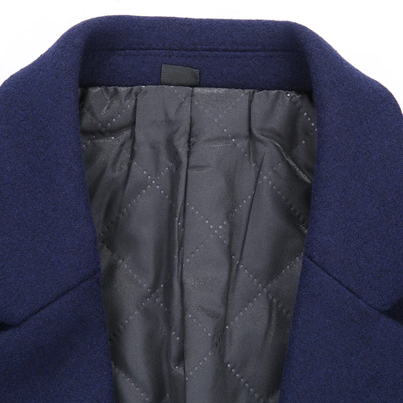 8XL 6XL, зимнее шерстяное пальто для мужчин, для отдыха, длинные секции, шерстяные пальто, мужские, чистый цвет, повседневные модные куртки/повседневное Мужское пальто