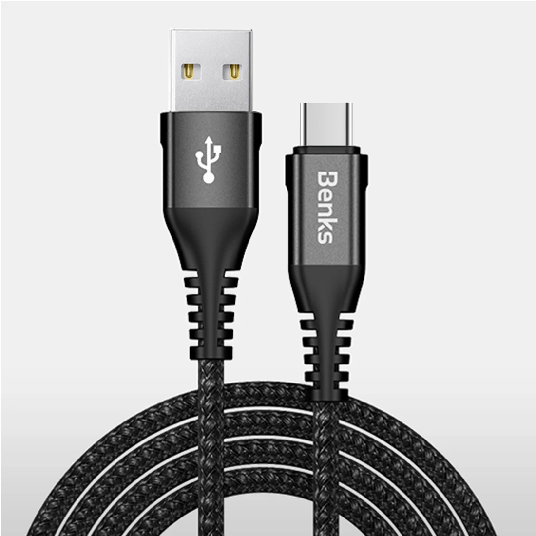 Benks 1,2 m 5V 3A USB кабель с нейлоновой оплеткой шнур USB к Тип-C Дата-кабель в нейлоновой оплетке для samsung huawei крепление для спортивной камеры Xiao Чехол для мобильного телефона