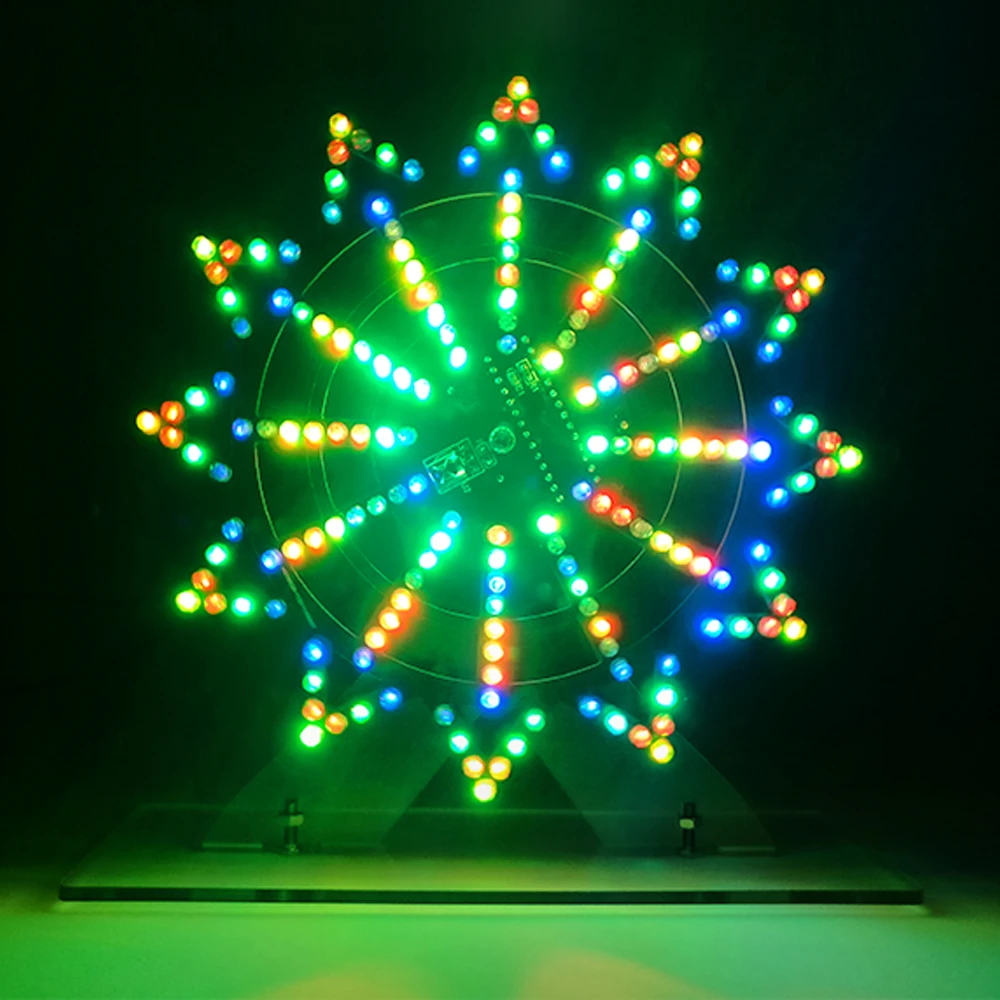 Diy Electronic Kit Led Rotating Ferris Wheel Circuit Learning Soldering