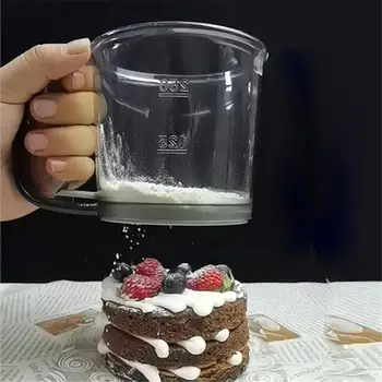 

Multifunctional Flour Sifter Baking Hand Crank Flour Sugar Sieve Kitchen Tools For Ordinary Flour Bread Flour Cake Flour