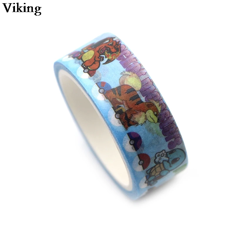 20 шт./компл. 15 мм х 5 м аниме декоративная лента Washi Diy Скрапбукинг клейкая лента милый Скотч для монтажа светодиодных лампочек Скрапбукинг наклейки подарок G0160