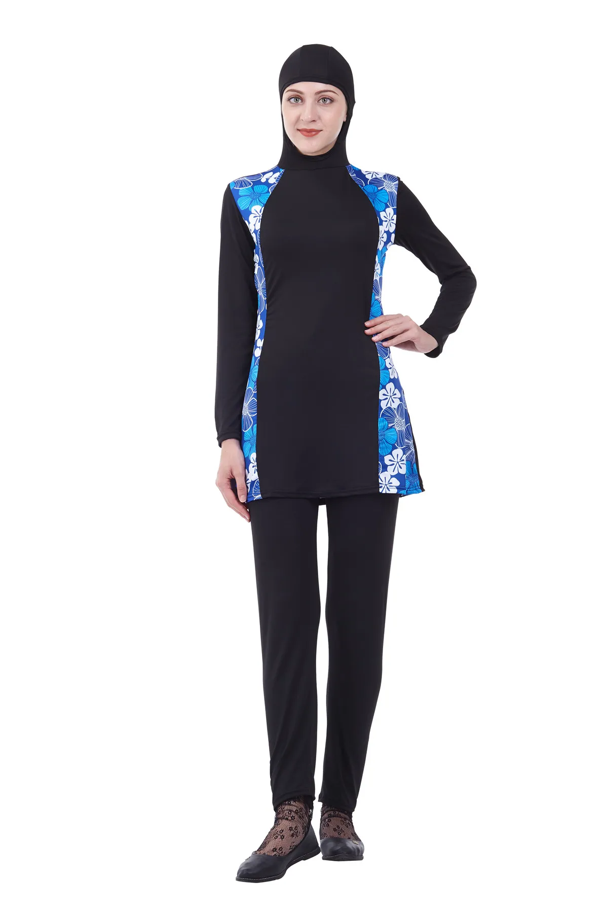Muslim 2 Piece Suit Swimwear Arabic Islamic Women Swim Wear Burkini