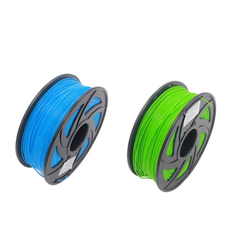 

2 Pcs Pla Filament 3D Printer Material Pla Filament 1.75Mm Diameter Printing Material Supply 3D Printers 1Kg(2.2Lb)/ Spool(Green
