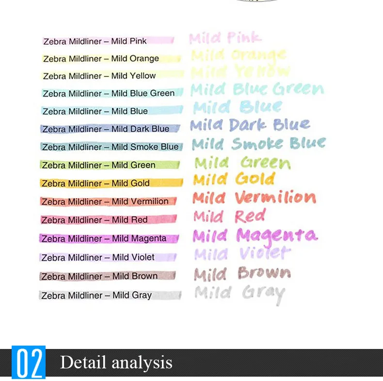25 шт./компл. Zebra Mildliner лайнер двуглавый текстовый маркер крюковая ручка Милая ручка для художественного письма Zebra Mildliner японские канцелярские принадлежности
