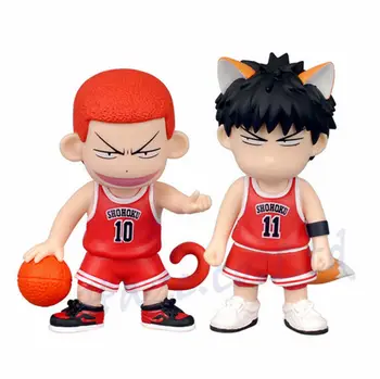 

Slam Dunk Hanamichi Sakuragi Rukawa Kaede Cute Mini Action Figure 2PCS/set New in Box Statue Kids Toys Gift Collection