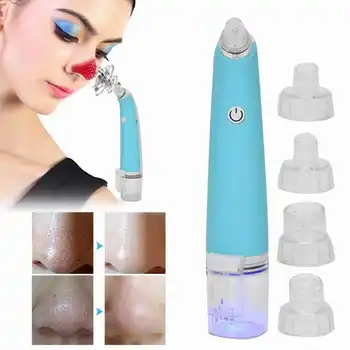 

2 In Electric Blackhead Removal Tool Facial Pore Cleaner Whitehead Acne Extractor Tool Skin Vacuum Blackhead Removal Tool