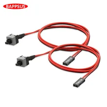 

10pcs/lot 50cm Long Power Button Switch Cable Switches Reset Computer Power Momentary Automatically Reset Push Button SW for PC