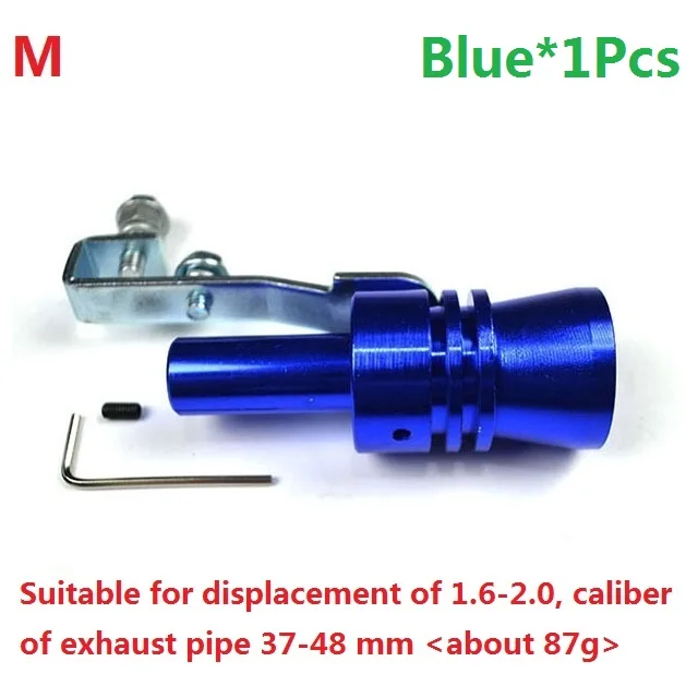 BlueM Motorcycle Car Exhaust Modified Muffler Universal Tail Pipes Sound Turbo Whiste Universal Modification Accessories 2020NEW Hot - Цвет: BlueM