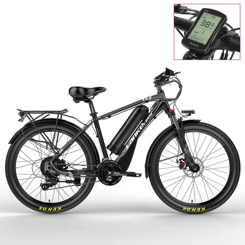 26 Inch Electric Bicycle, 400W 48V Strong Power, Removable Lithium