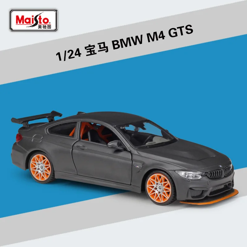 M4 GTS Maisto 1:24 Aventador LP700 Urus Chiron Camaro ZL1 R8 V10 Plus уличный гонщик незавершенная сборная Версия коллекция для взрослых - Цвет: M4 GTS