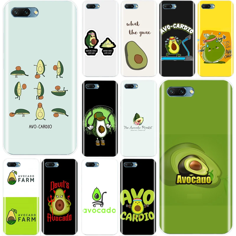 

Avo Cardio Avocado Cover Soft Silicone TPU Phone Case For Huawei Honor 8 8C 9 10 NOTE10 lite MATE 7 8 9 10 20 pro