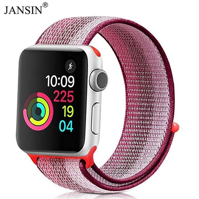 berry Ремешок для часов Apple Watch 38 мм 42 мм нейлоновый мягкий дышащий сменный ремешок для iWatch Band 40 мм 44 мм спортивная серия 5 4 3 2 1 - Цвет ремешка: berry