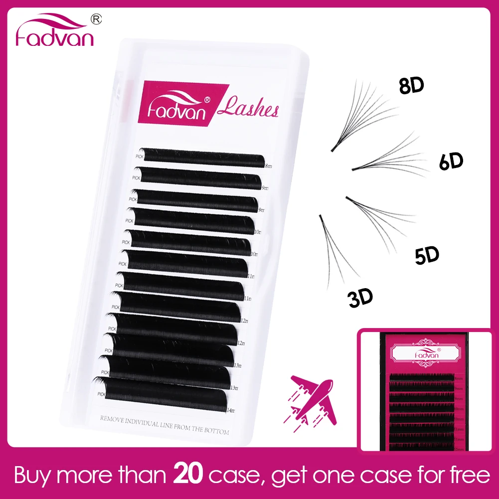 Easy Fanning Eyelashes for Extensions Fan Easy Eyelash Bloom Flare Eye Lash Russian Eyelash Extensions Volume Cilia Silk Lash