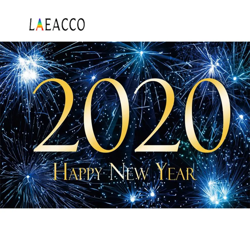 Laeacco счастливый новый год 2020 вечерние фестиваль Фейерверк живописный Фотофон