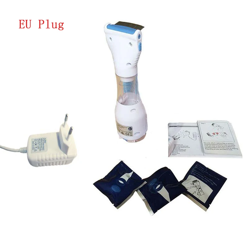 Электрическая расческа для ухода за собакой, чтобы отогнуть Lice Europe standard 220 V-240 V щенков, блох, лечение домашних животных, собак, peigne a poux электрика - Цвет: EU