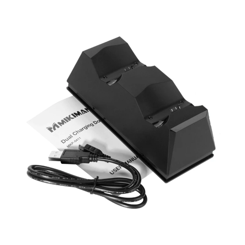 

PS4 Charger Charging Dock Station Dual USB with LED Indicators Gamepad Charger