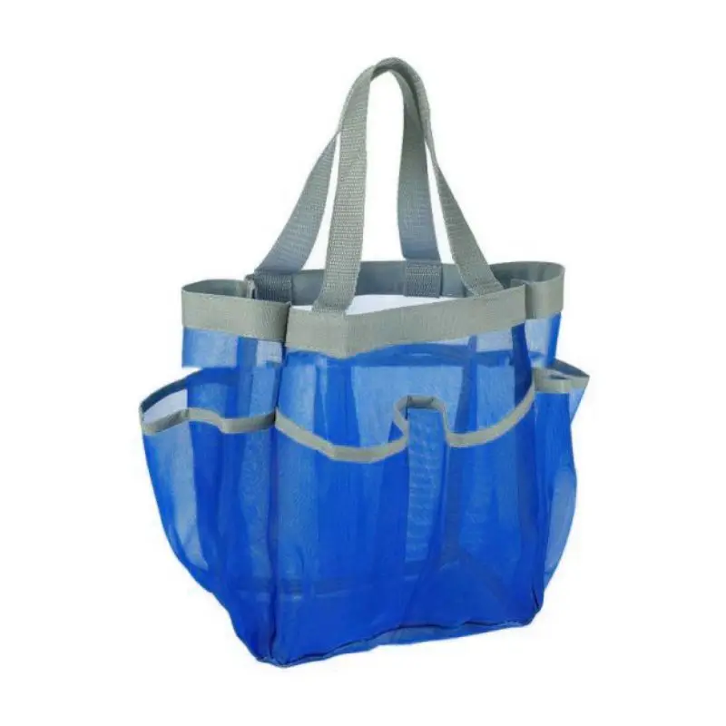 Быстросохнущая сумка для хранения портативная вместительная сумка для хранения висячие сетчатые сумки для ванной комнаты с 7 карманами мешки для ванной комнаты для общежития/спортзала/лагеря/путешествия