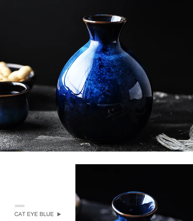 Японские украшения для дома conjunto azul ceramica Mini florero Decoration flor insertar accesorios para el hogar VEMs